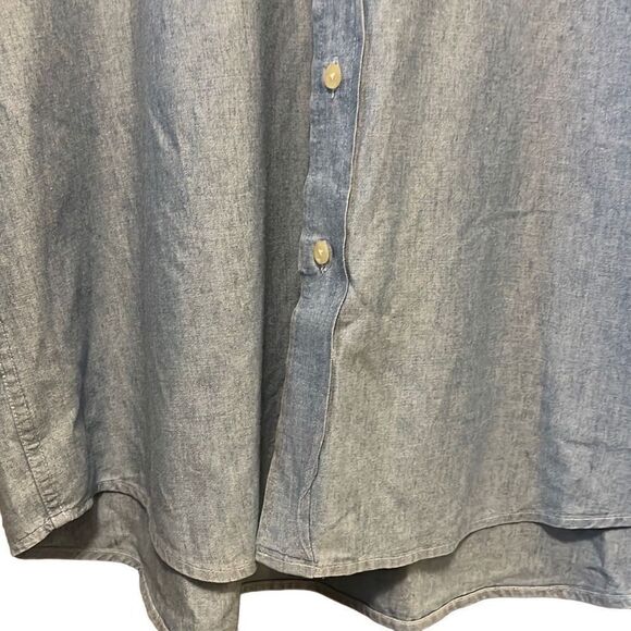 Eddie Bauer Mens Short Sleeve‎ Button Down Cotton Shirt Large tall 100% cotton - Picture 2 of 6